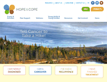 Tablet Screenshot of hopeandcope.ca